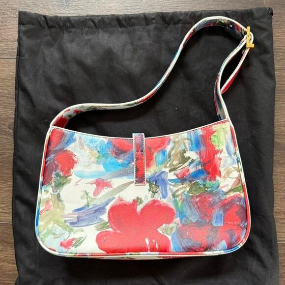 Yves Saint Laurent Floral Multicolor Shoulder Bag - Picture 4 of 13